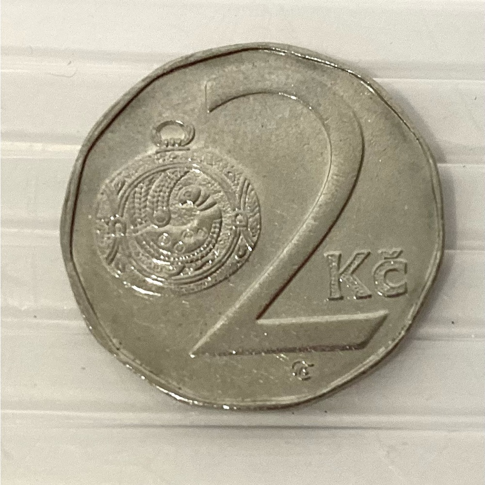 Czech Republic 2 koruny Coin 2018
Standard circulating coin.Nickel plated steel.